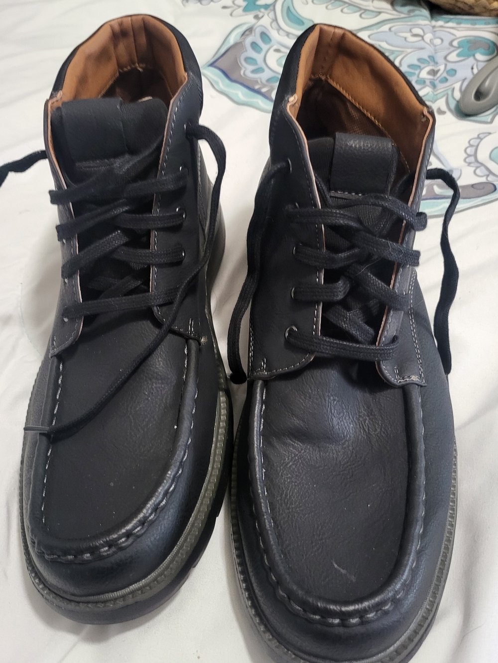 Dockers Black Boat Shoes with Tan Lining